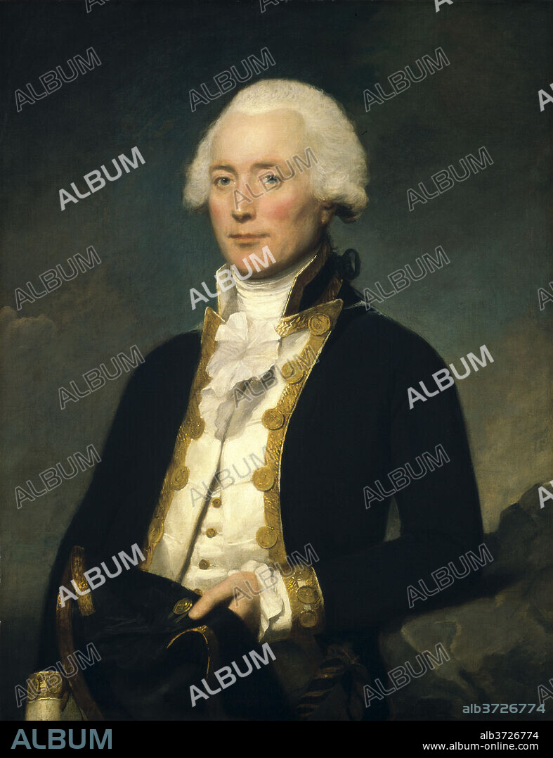 LEMUEL FRANCIS ABBOTT. Captain Robert Calder. Dated: c. 1787/1790. Dimensions: overall: 92.1 x 71.8 cm (36 1/4 x 28 1/4 in.)  framed: 109.9 x 89.5 x 7 cm (43 1/4 x 35 1/4 x 2 3/4 in.). Medium: oil on canvas.