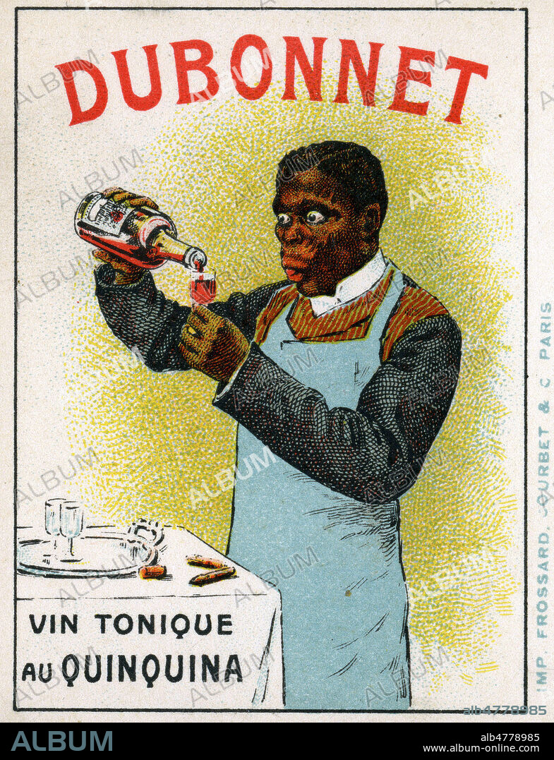 'Dubonnet, vin tonique au Quinquina'. Carte postale publicitaire vers 1905. Illustration anonyme. Credit : collection IM/KHARBINE-TAPABOR.