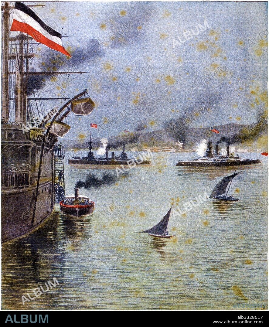 German forces seize Samoa 1899. German Samoa (Deutsch-Samoa) was a German protectorate from 1900 to 1914, consisting of the islands of Upolu, Savai'i, Apolima and Manono, now wholly within the independent state Samoa, formerly Western Samoa. Samoa was the last German colonial acquisition in the Pacific basin. In 1899 after the Second Samoan Civil War the Samoan Islands were divided by the three involved powers.