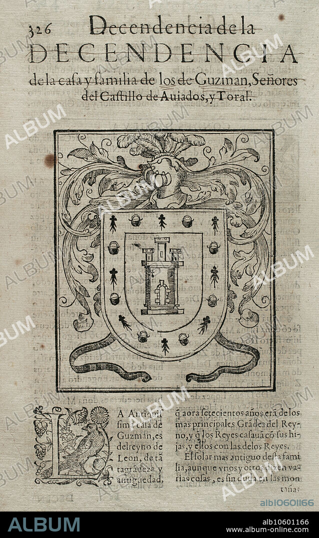 FRAY PRUDENCIO DE SANDOVAL (CA. 1552-1620). SPANISH BENEDICTINE MONK AND HISTORIAN.. "Chronica del Inclito Emperador de España, Don Alonso VII deste nombre Rey de Castilla y Leon, hijo de Don Ramon de Borgoña, y de Doña Hurraca, Reyna propietaria de Castilla". Por Prudencio de Sandoval (h. 1552-1620). Descendencia de la Casa y familia de los Guzmán, Señores del Castillo de Aviados, y Toral. Publicada por Luis Sanchez en Madrid, 1600.