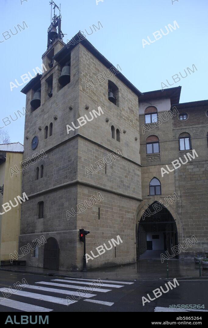 Zarautz; Torre / Campanario medieval de la Iglesia de Santa María la Real  (actual Museo).