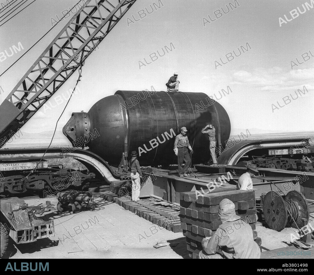 The Gadget device detonated at the Trinity site involved two explosions: first a conventional TNT explosion and then a nuclear explosion, if the chain reaction started by the first explosion was maintained. The Jumbo device was designed by the X2-A section to act as a failsafe device for the Trinity test explosion. The bomb would be placed into the heart of Jumbo, and if the bomb's detonation was unsuccessful, the outer walls of Jumbo would not be breached, making it possible to recover the bomb's plutonium. Jumbo was a steel cylinder 10 feet in diameter and 25 feet long with walls 14 inches thick, and weighed 214 short tons. By the time of the actual Trinity test, Manhattan Project officials were confident enough in the plutonium bomb and secure enough in the stream of plutonium coming from Hanford and the use of Jumbo would interfere with the gathering of data on the explosion, the primary objective of the test. Jumbo was deemed unnecessary. Instead, it was hoisted up a steel tower 800 yards from the explosion, where it could be used for a subsequent test. In the end, Jumbo survived the explosion, although its tower did not.