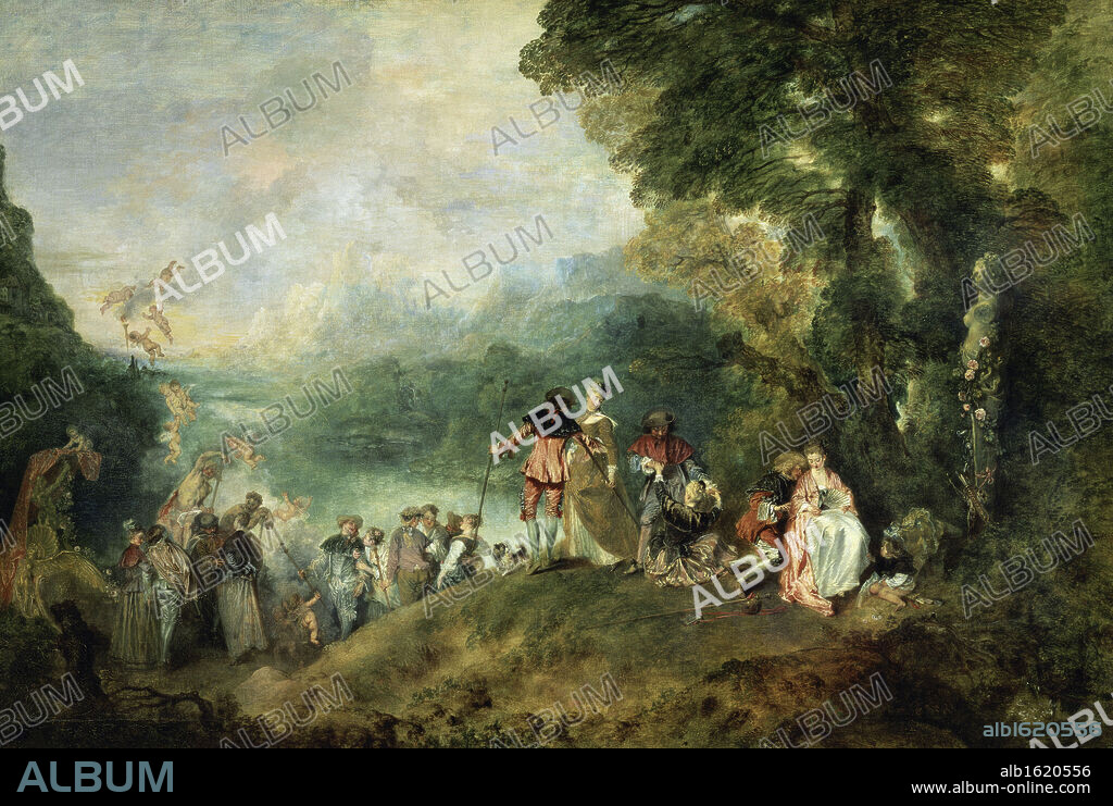 The Embarkation for Cythera   1717  Jean Antoine Watteau (1684-1721/French)   Oil on canvas  Muse du Louvre, Paris.