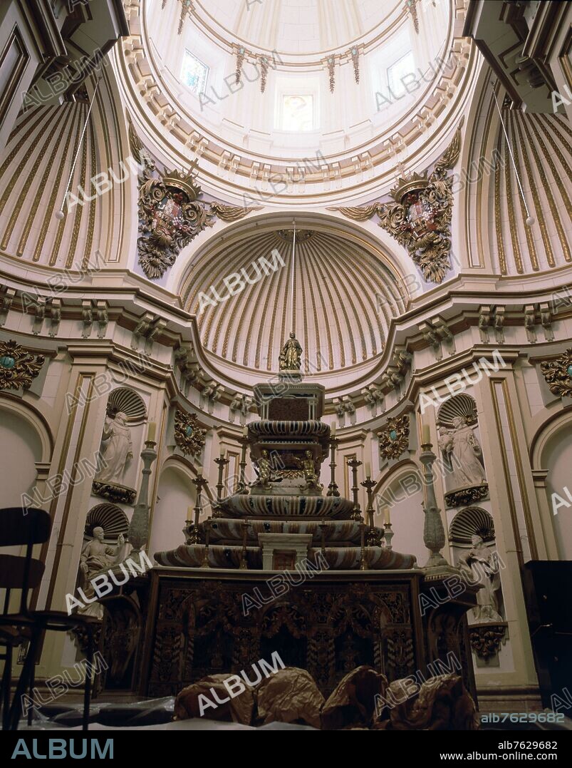 MATIAS ROMAN (1658-1695). INTERIOR  DE LA IGLESIA DE LA NATIVIDAD - CAPILLA DE SAN FAUSTO - 1691.