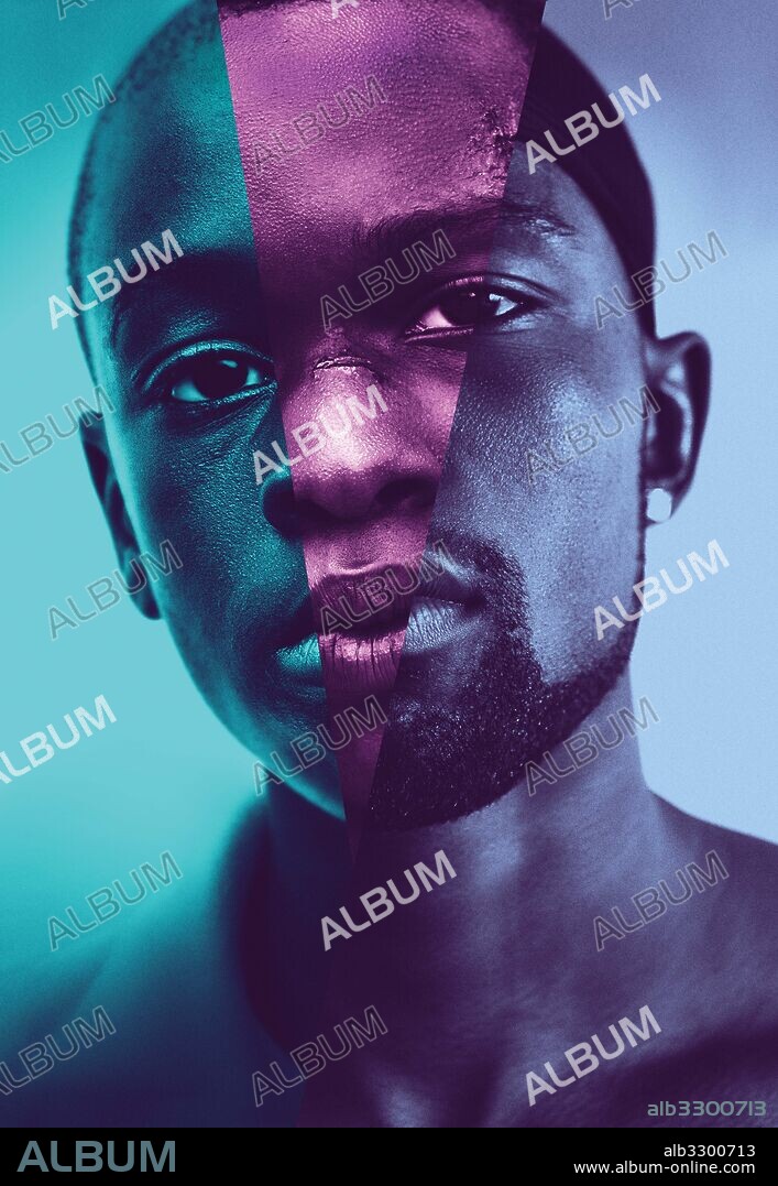 Poster de MOONLIGHT, 2016, dirigida por BARRY JENKINS. Copyright A24/PLAN B ENTERTAINMENT.