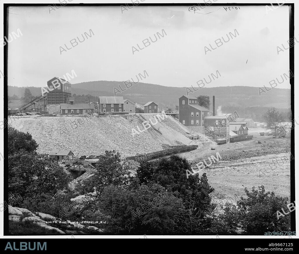 Zinc mines, Franklin, N.J., between 1890 and 1901.