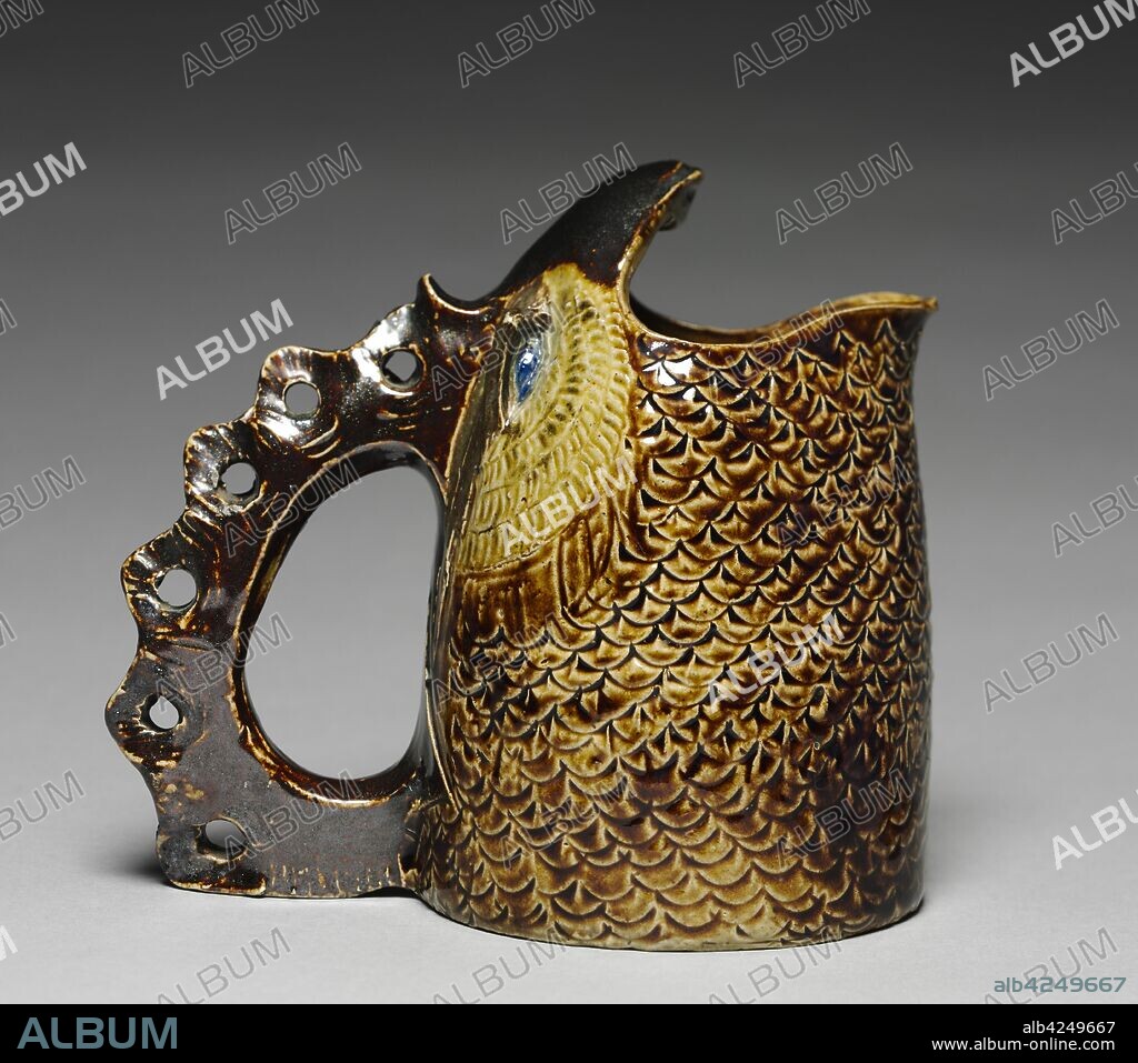 Spoon Warmer, c. 1880. Robert Wallace Martin (British, 1843-1923), Martin Brothers (British). Stoneware; overall: 15.2 x 17 x 10.5 cm (6 x 6 11/16 x 4 1/8 in.).