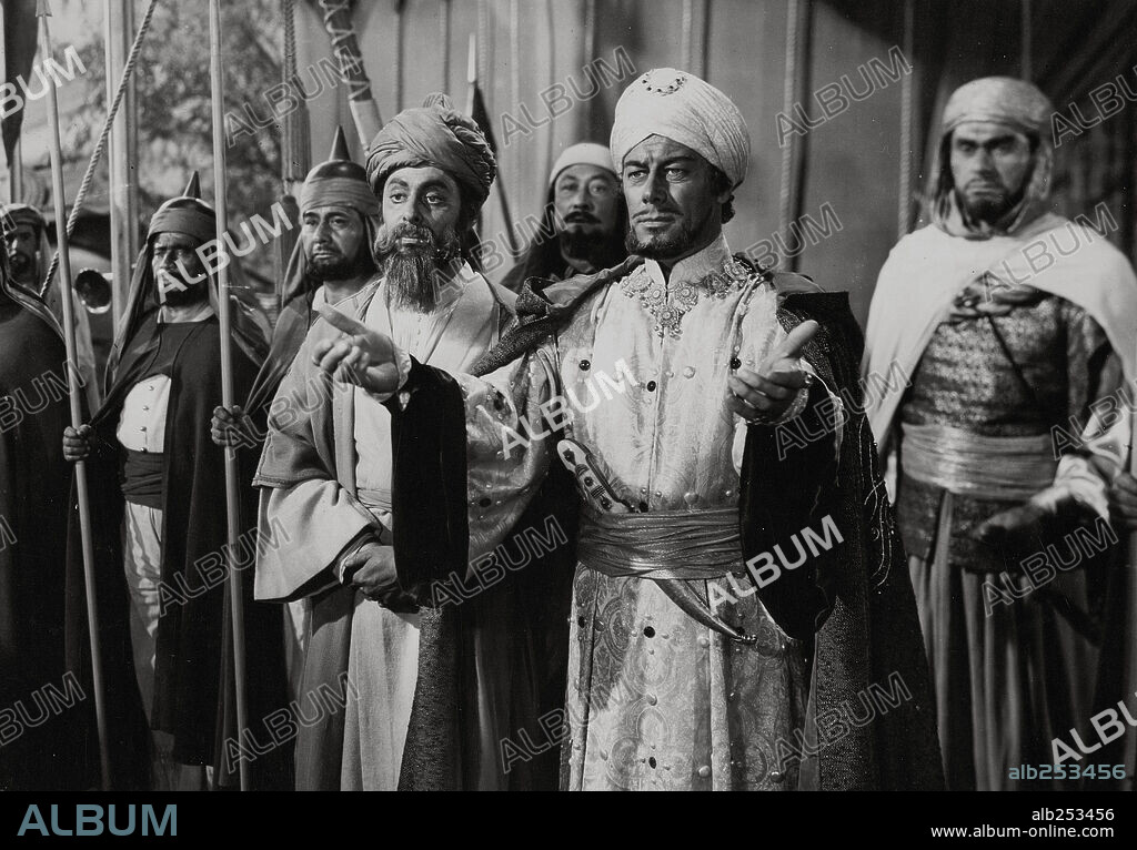 REX HARRISON in KING RICHARD AND THE CRUSADERS, 1954, directed by DAVID BUTLER. Copyright WARNER BROTHERS.
