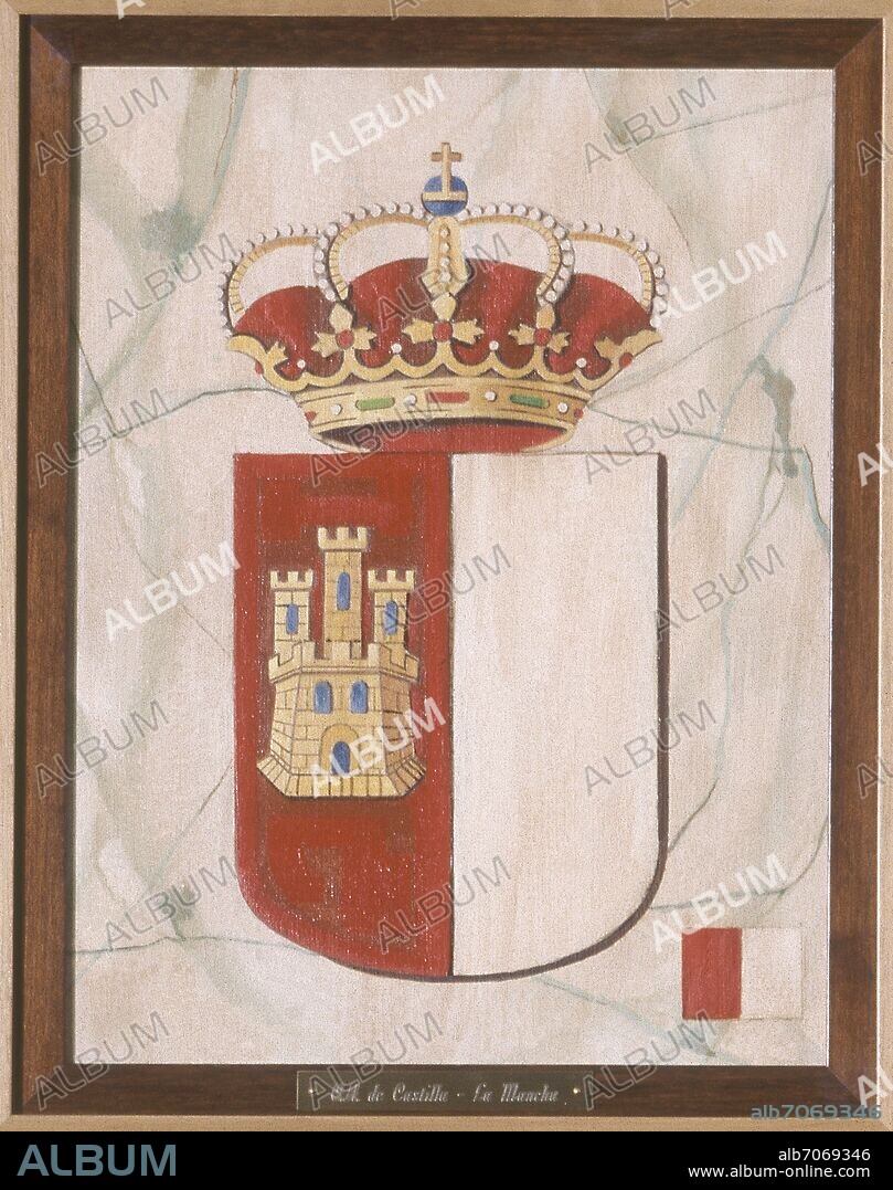 JOSE MARIA GARCIA ROYO (1922-1996). ESCUDO Y BANDERA DE LA COMUNIDAD DE CASTILLA LA MANCHA - Conj nº 146328.