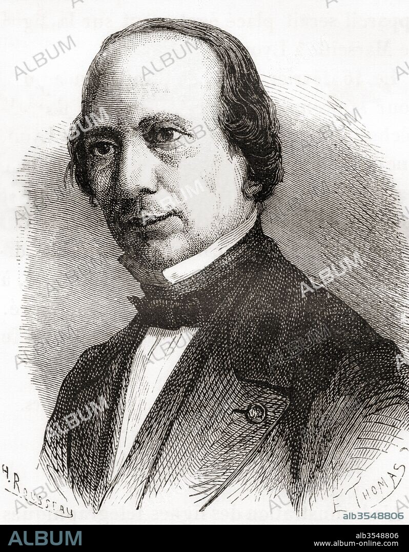 Giovanni Caselli, 1815–1891. Italian physicist. Inventor of the pantelegraph aka Universal Telegraph the predecessor of the modern fax machine. From Les Merveilles de la Science, published c.1870.