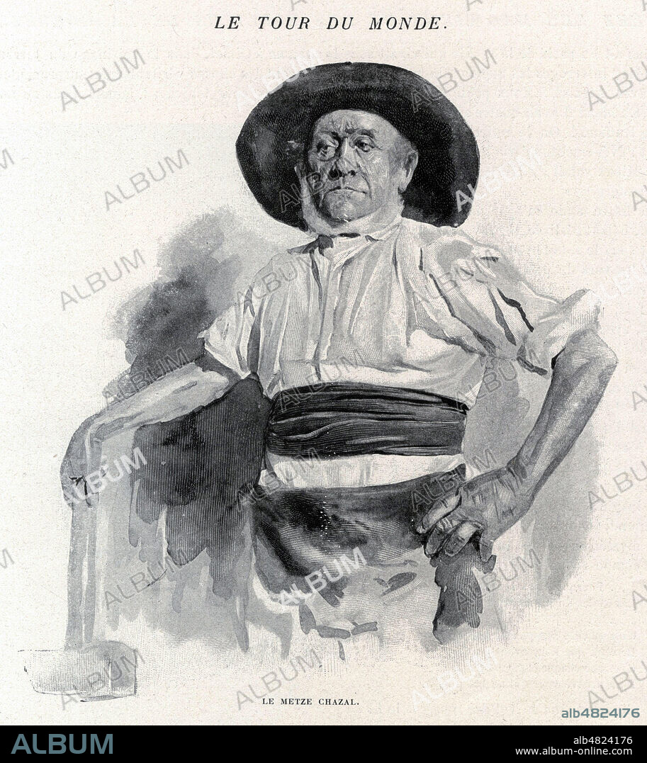 Le metze (et forgeron) CHAZAL. Illustration de Gaston VUILLIER (1845-1915) pour son article Chez les magiciens et sorciers de Correze repris dans Le Tour du Monde de 1899. Credit : Collection Kharbine-Tapabor.