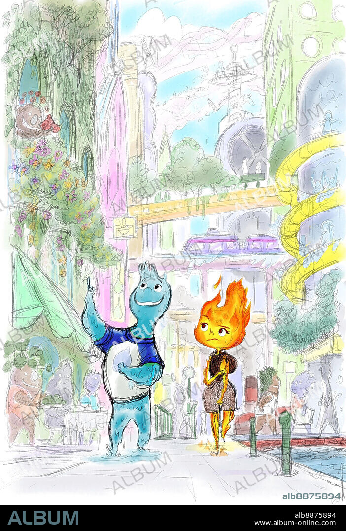 ELEMENTAL, 2023, directed by PETER SOHN. Copyright Pixar Animation Studios / Walt Disney Pictures.