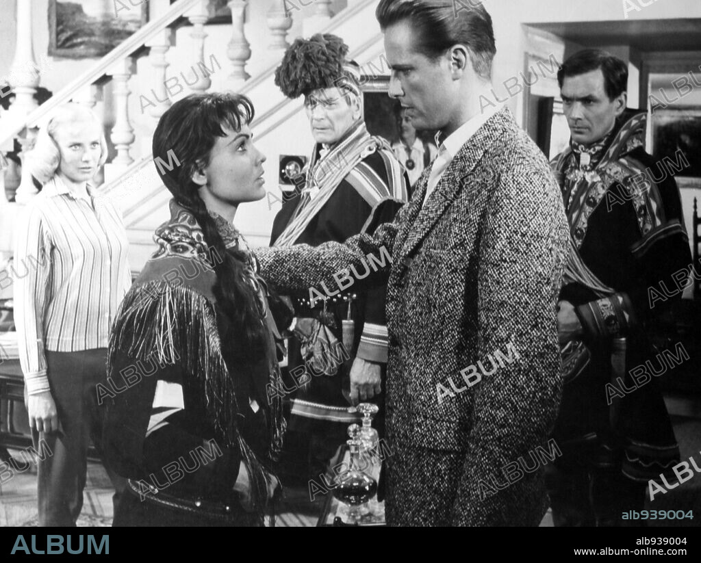ERIKA REMBERG and JOACHIM HANSEN in LAÏLA, 1958, directed by ROLF HUSBERG. Copyright SANDREWS.