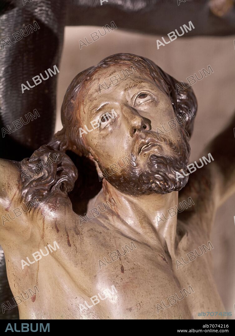 FRANCISCO SALZILLO. DETALLE DEL CRISTO DEL FACISTOL - SIGLO XVIII - BARROCO ESPAÑOL.