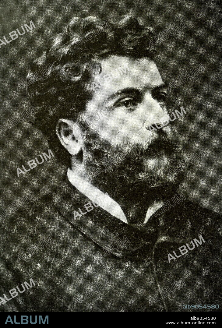 Photographic portrait of Georges Bizet (1838-1875) a French composer of the Romantic era. Dated 19th century.