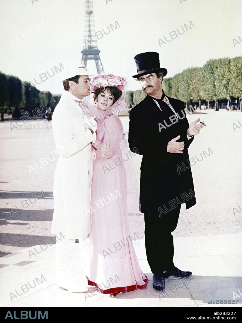 JACK LEMMON, NATALIE WOOD y TONY CURTIS en LA CARRERA DEL SIGLO, 1965 (THE GREAT RACE), dirigida por BLAKE EDWARDS. Copyright WARNER BROTHERS.