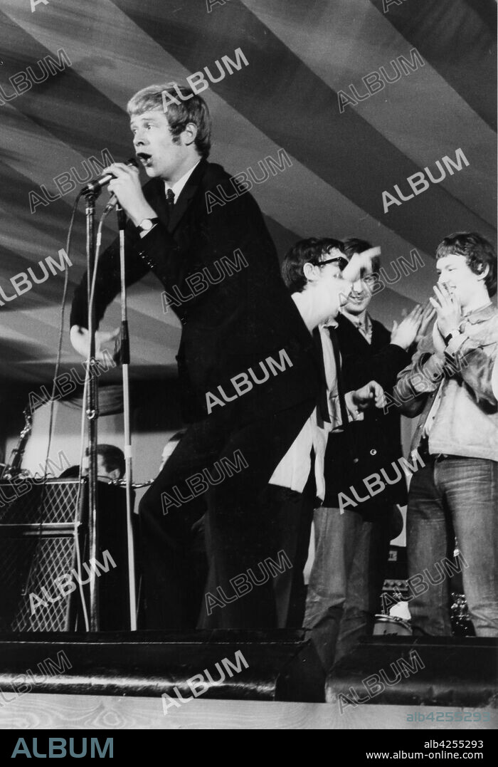 BRIAN FOSKETT. Long John Baldry, Eric Burdon, Stevie  Winwood, The 5th National Jazz and Blues Festival, Richmond, London, 1965.