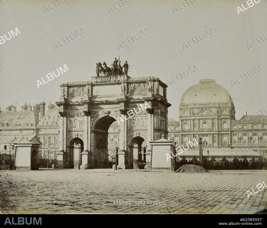 CHARLES PERCIER y PIERRE-FRANçOIS-LéONARD FONTAINE. París, Arco de Triunfo del Carrusel.