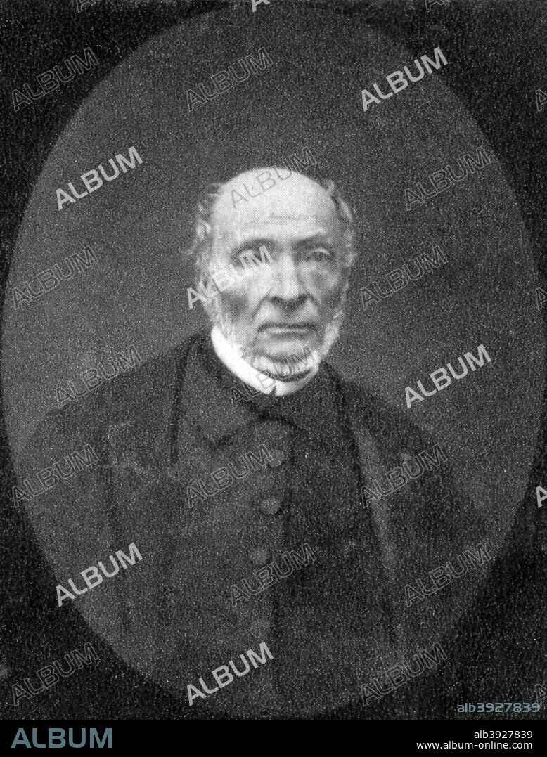 Victor Schoelcher, French anti-slavery campaigner, 1880. Schoelcher (1804-1893) campaigned tirelessly in the 1830s and 1840s for the abolition of slavery in France's colonies. His objective was achieved when slavery was abolished by the French government in 1848. A photograph from Album de Photographies, Dans L'Intimite de Personnages Illustres, 1855-1915, Editions MD, 22 Rue de L'Arcade, Paris 8, 1855-1915.