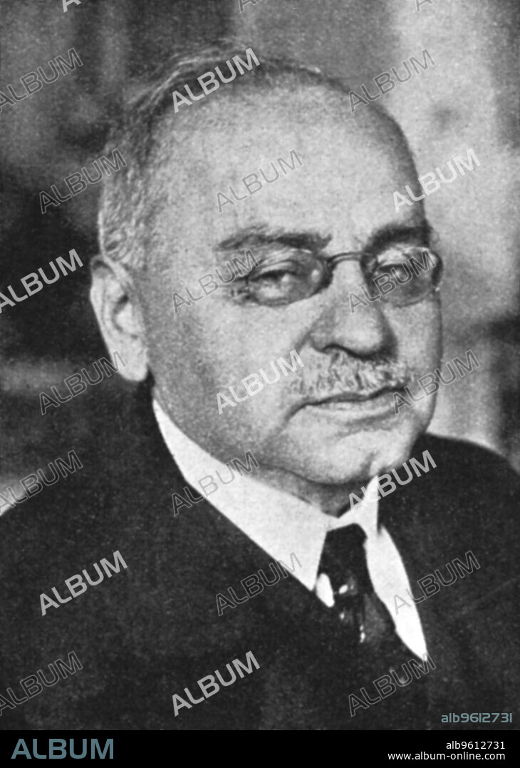Alfred Adler (1870-1937), Austrian psychiatrist. Adler was a member of the group of psychiatrists around Freud until he broke away in 1911 and developed his theory of Individual Psychology.