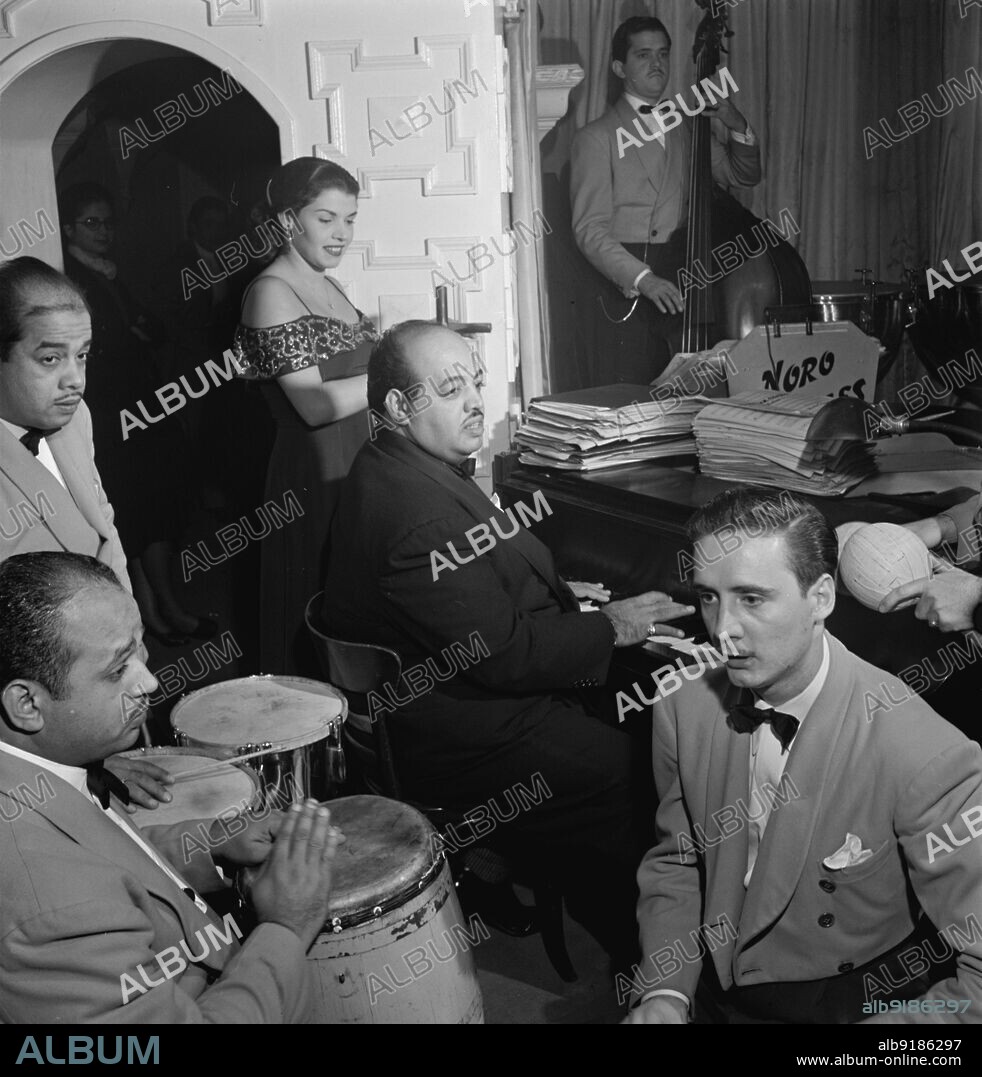 WILLIAM PAUL GOTTLIEB. Portrait of Noro Morales and Humberto L¾pez Morales, Glen Island Casino(?), New York, N.Y., ca. July 1947.