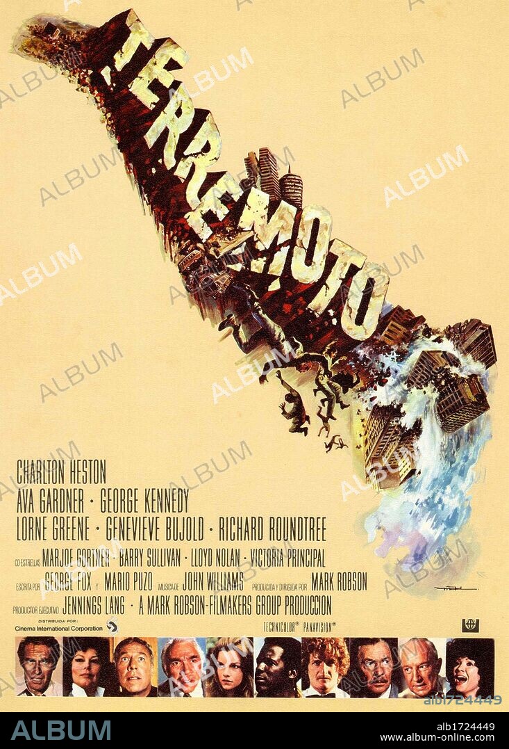 Poster of EARTHQUAKE, 1974, directed by MARK ROBSON. Copyright UNIVERSAL PICTURES.