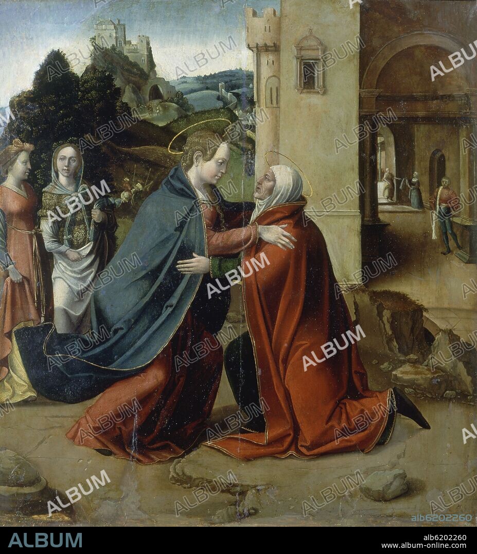 VISITACION DE LA VIRGEN MARIA A SANTA ISABEL - SIGLO  XVI - PROCEDE DE TERRADILLOS.