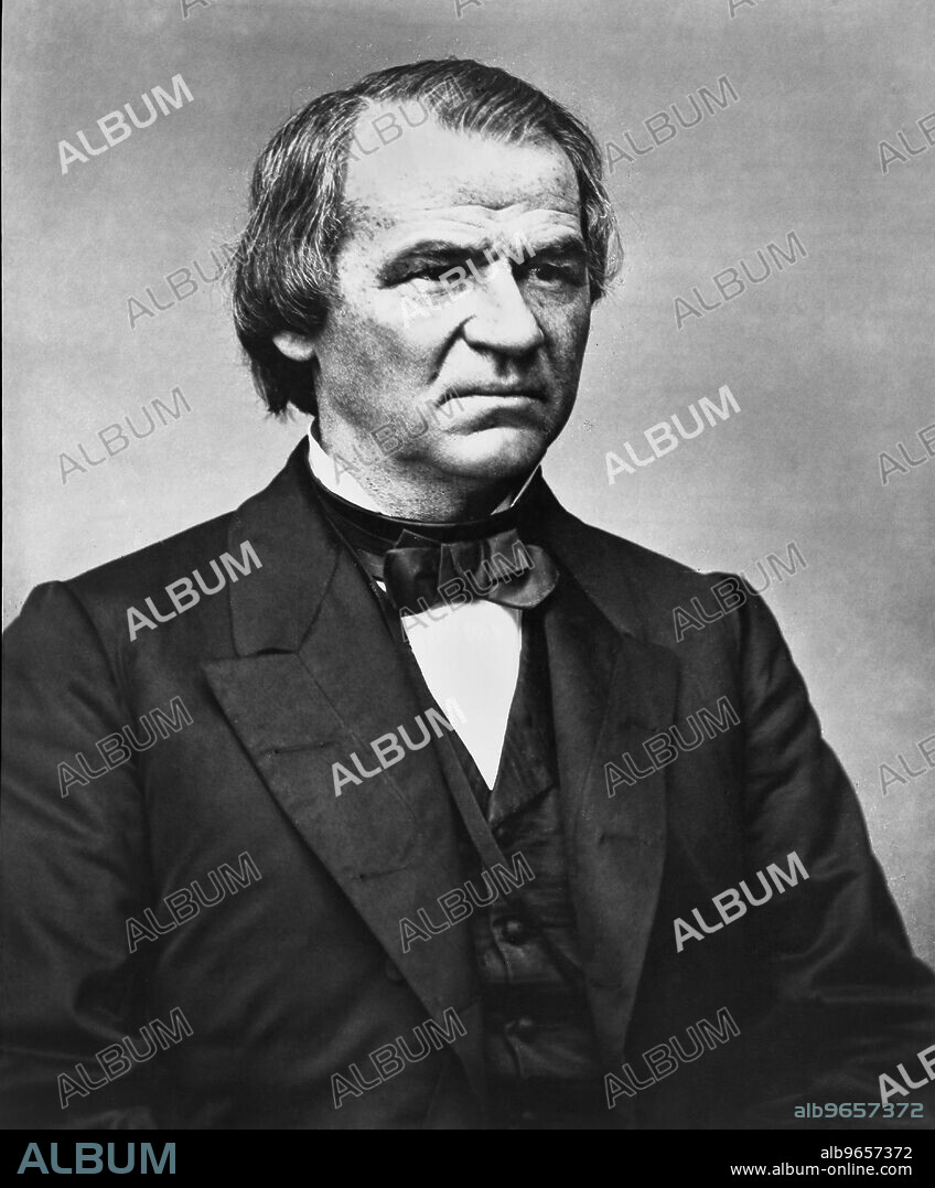 Andrew Johnson (1808-75), 17th President of the United States, Half-Length Portrait, Photograph, Mathew B. Brady, Brady-Handy Collection, Photographed 1865.