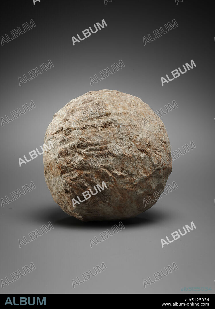 Small Catapult Ball, ca. 323 B.C.A.D. 256, Stone, 7.5 cm (2 15/16 in.), Yale-French Excavations at Dura-Europos, Excavated in Dura-Europos, Syria, Syrian, Dura-Europos, Greco-Roman or Parthian, Arms and Armor.