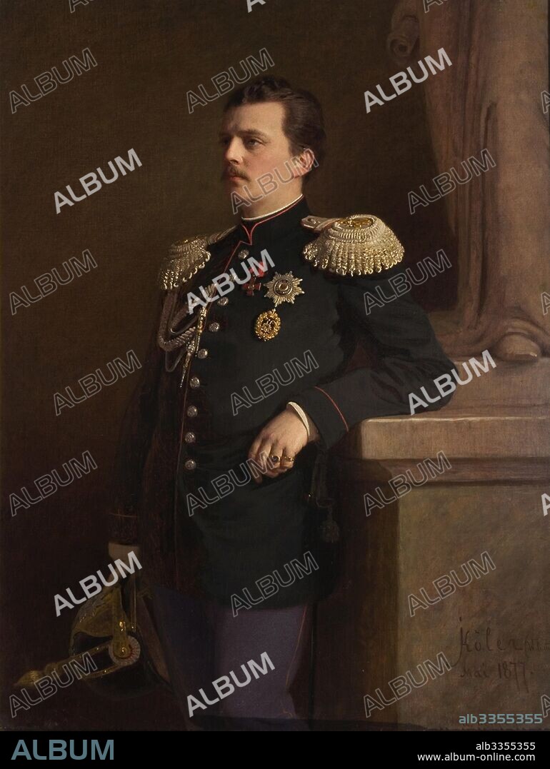 IVAN NIKOLAYEVICH KRAMSKOI. Portrait of Grand Duke Vladimir Alexandrovich of Russia (1847-1909).