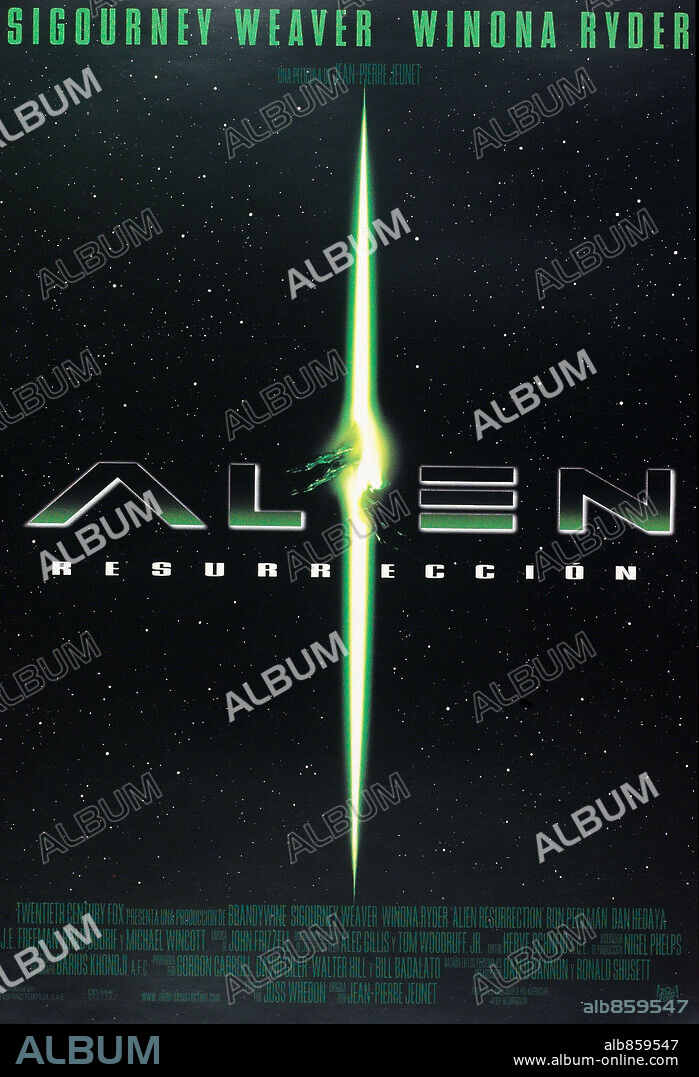 Poster of ALIEN: RESURRECTION, 1997, directed by JEAN-PIERRE JEUNET. Copyright 20TH CENTURY FOX.