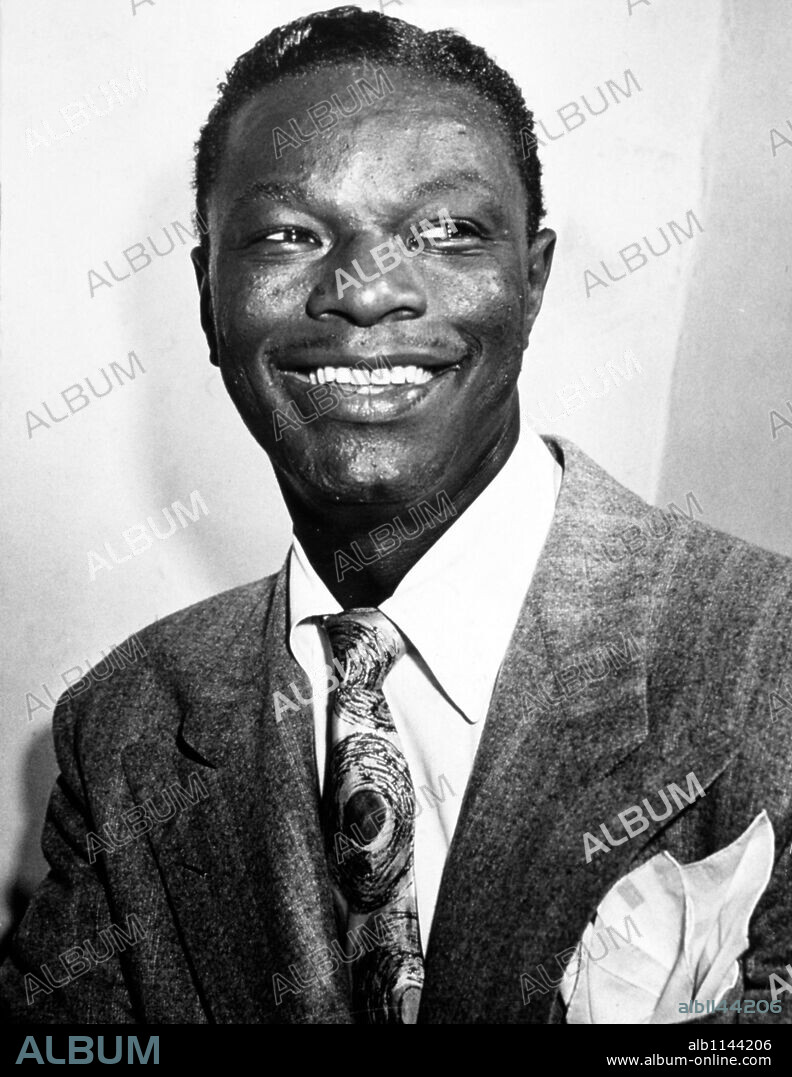 American singer and musician Nat King Cole. 1955.