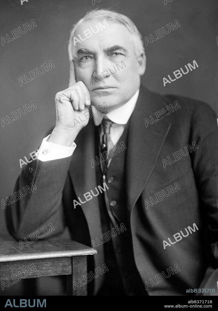 Warren Gamaliel Harding (November 2, 1865 August 2, 1923) was the 29th President of the United States, serving from March 4, 1921 until his death in 1923.<br/><br/>. At the time of his death, he was one of the most popular presidents, but the subsequent exposure of scandals that took place under his administration eroded his popular regard.<br/><br/>. Harding died of a cerebral hemorrhage caused by heart disease in San Francisco while on a western speaking tour; he was succeeded by his vice president, Calvin Coolidge.