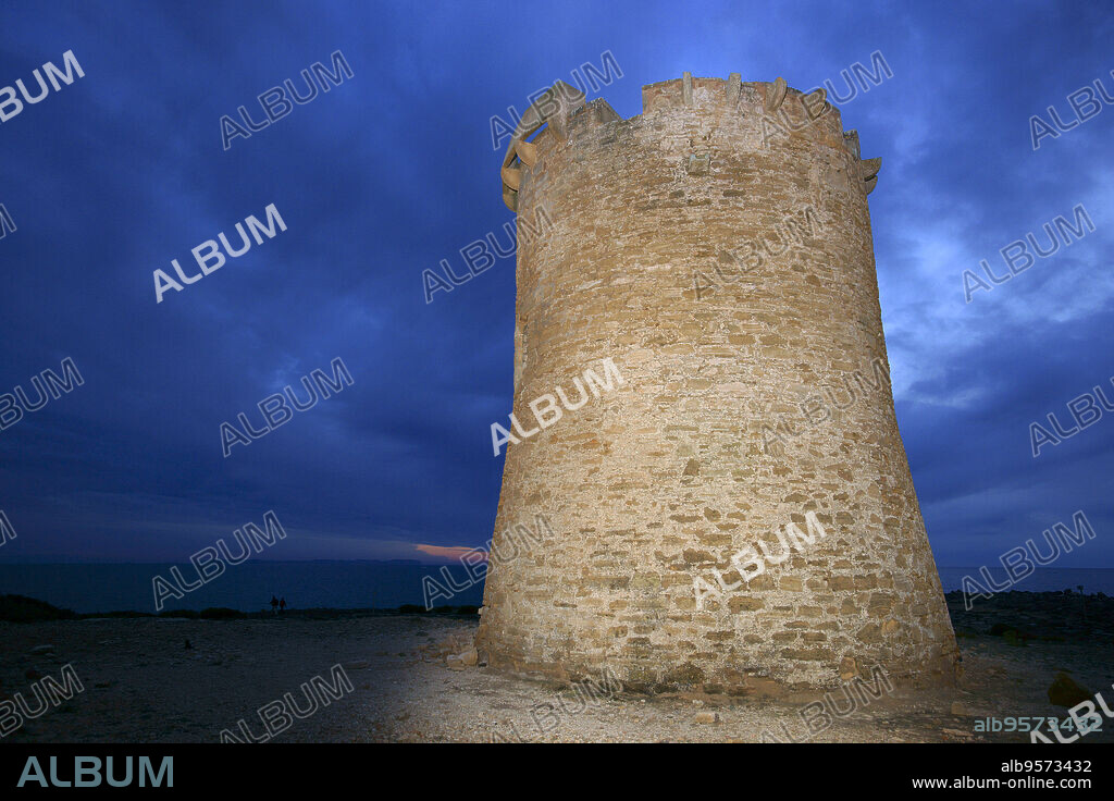 Torre de S'Estalella (a.1577). S'Estanyol. Llucmajor.Migjorn.Mallorca.Islas Baleares. España.