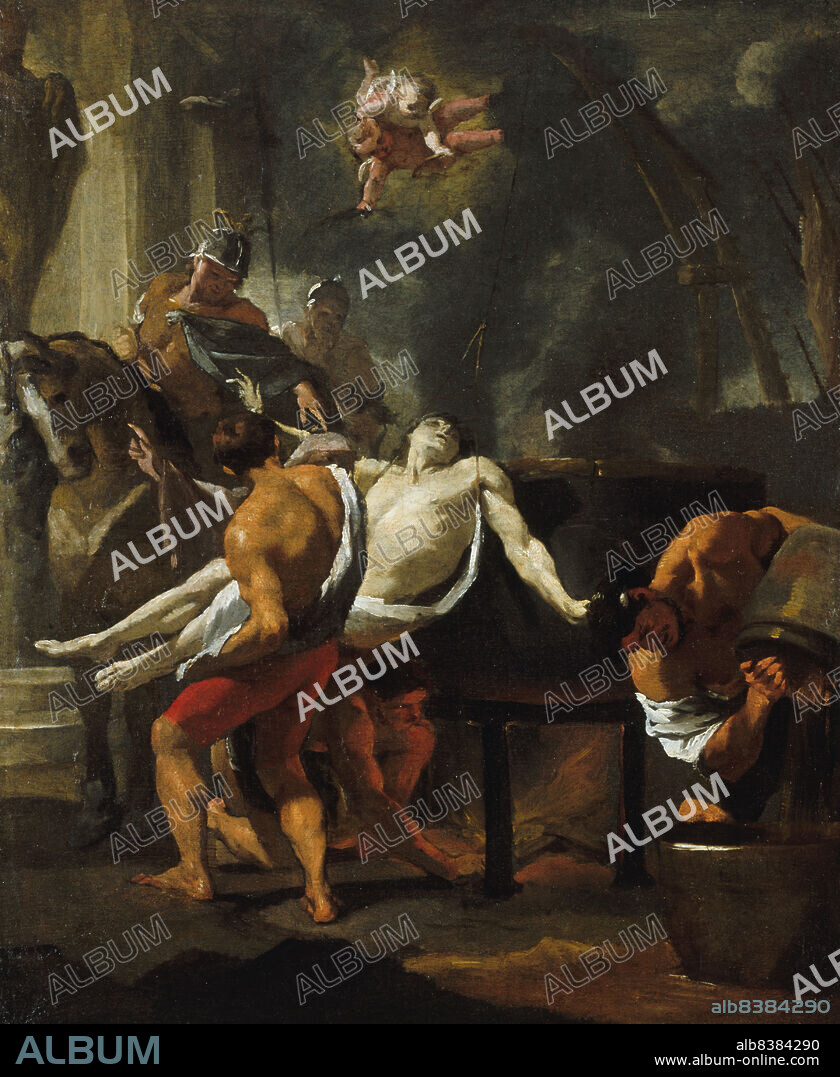CHARLES LE BRUN. Martyrdom of Saint John the Evangelist, at the Latin Gate, between 1637 and 1647.