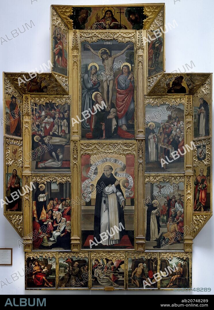 MIGUEN DEL PRADO (?-1521) MAESTRO DEL GRIFO. RETABLO DE SAN VICENTE FERRER DEL CONVENTO DE LOS DOMINICOS DE SAN ONOFRE (JATIVA) - PRIMER TERCIO DEL SIGLO XVI.