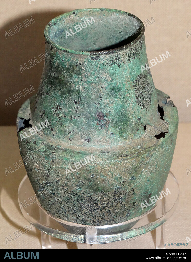 1st century Greek or Roman bronze bleeding-cup, used by physicians as cupping vessels for bleeding their patients. burning lint was placed inside the vessel, which was then applied over an incised vein, often in the patients arm.