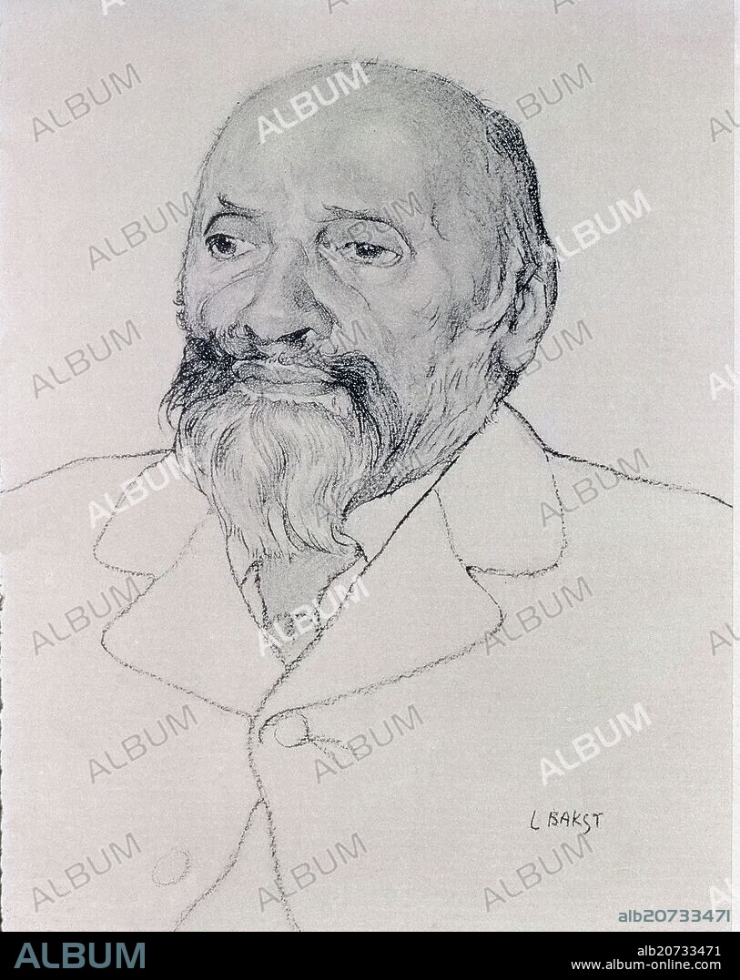 LÉON BAKST. MILI BALAKIREV COMPOSITOR RUSO (1837-1910).