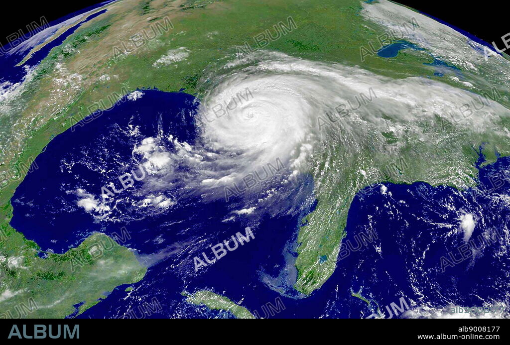Hurricane Katrina making landfall on the U.S. Gulf Coast. Hurricane Katrina caused severe destruction along the Gulf coast from central Florida to Texas, much of it due to the storm surge and levee failure. The storm is the third most intense United States landfalling tropical cyclone, at least 1,245 people died in the hurricane and subsequent floods, making it the deadliest United States hurricane since the 1928 Okeechobee hurricane. Total property damage was estimated at $108 billion.