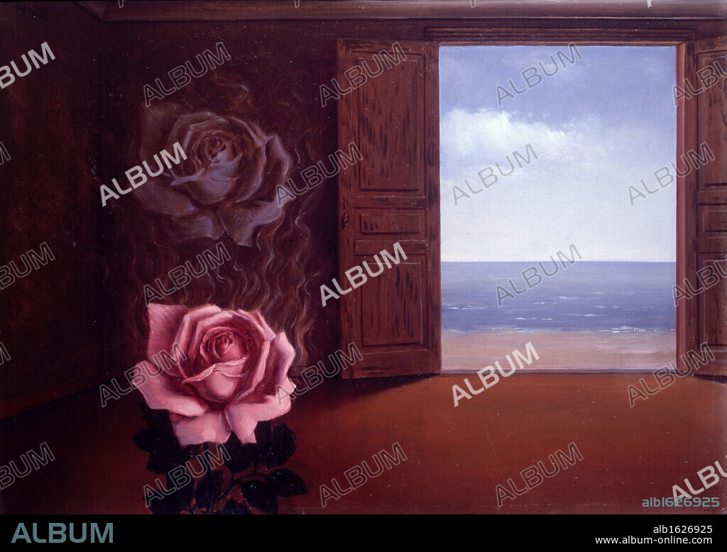 RENÉ MAGRITTE. Le Sens de la Pudeur by Rene Magritte, oil on canvas, 1952, 1898-1967, Private Collection.