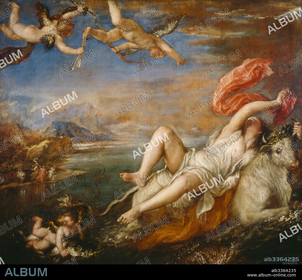 TIZIAN. The Rape of Europa.