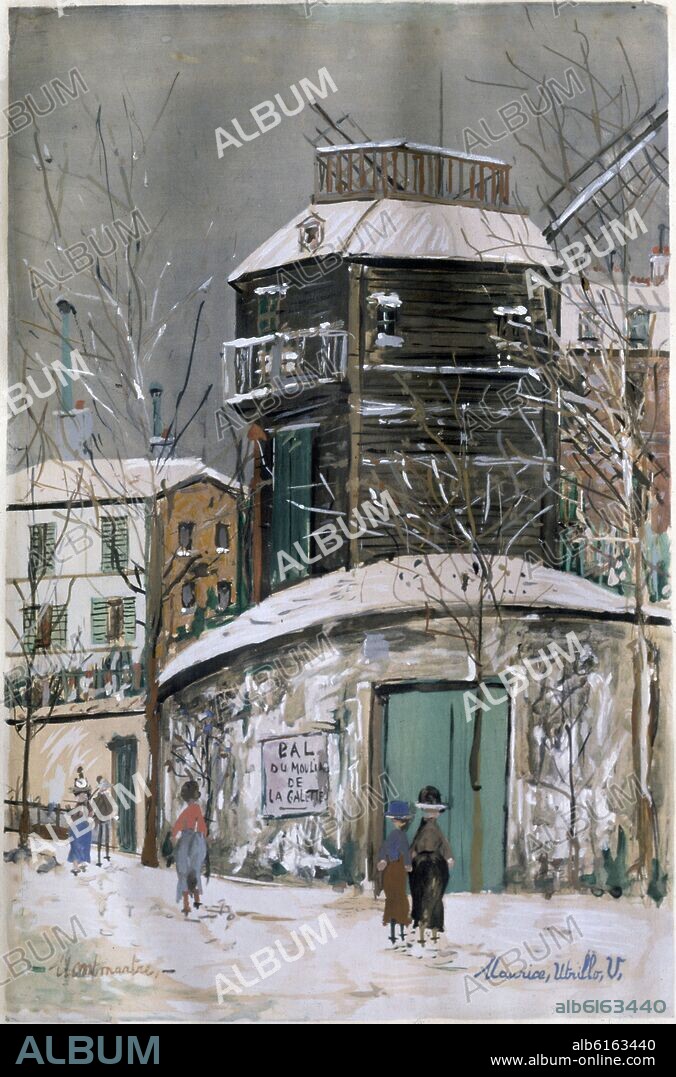 MAURICE UTRILLO. MONTMARTRE - MOULIN DE LA GALETTE - PRINCIPIOS DEL SIGLO XX.