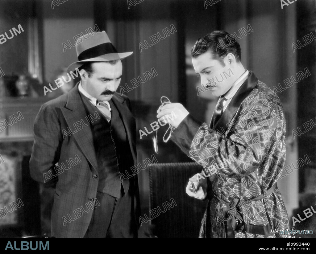 RAMON PEREDA and VICENTE PADULA in EL CUERPO DEL DELITO, 1930, directed by A. WASHINGTON PEZET. Copyright PARAMOUNT PICTURES.