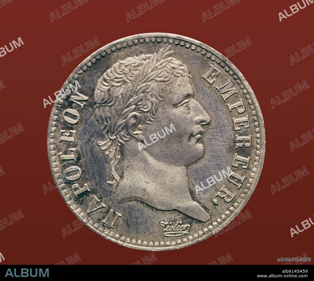 FRANCO - MONEDA FRANCESA CON EFIGIE NAPOLEON I 1810.