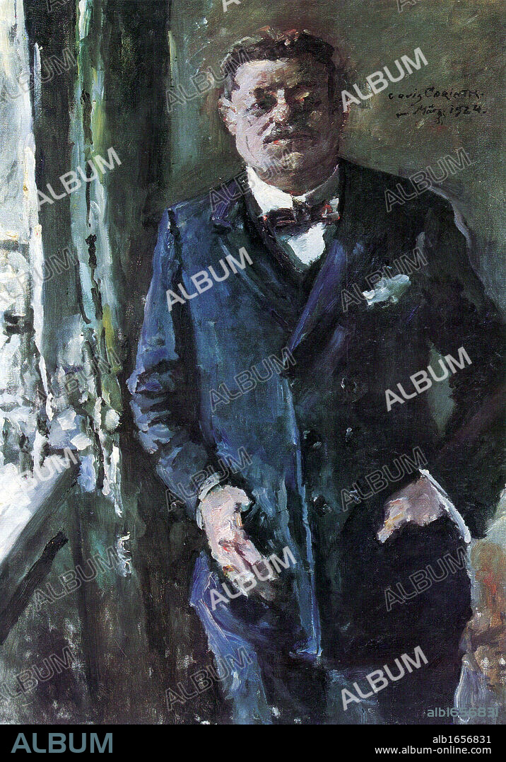 Friedrich Ebert (1871- 925)  German politician (SPD). Served as Chancellor of Germany and its first President during the Weimar period. Painted by Lovis Corinth (1858-1925), 1924.