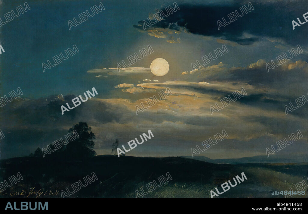 Christian Friedrich Gile, Estudio de claro de luna
(Mondscheinstudie/Moonlight study) (1831) (Dresden, Galerie Neue Meister
Albertinum).