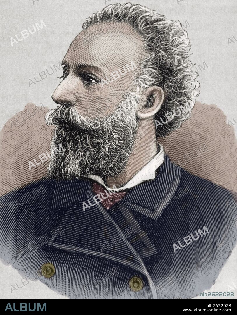Holger Drachmann (1846-1908). Danish poet and dramatist. Figure of the Modern Break-Through. Engraving. 19th century. Colored.