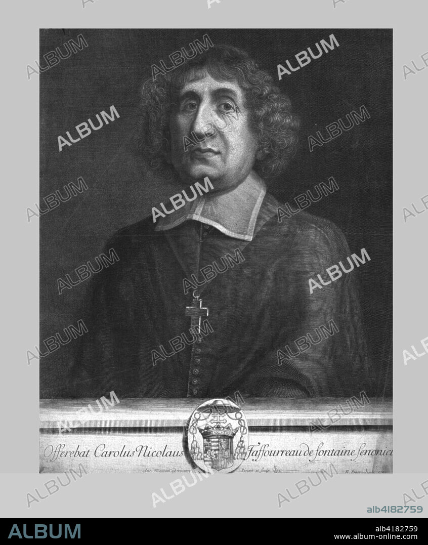 Louis-Henri de Pardaillan de Gondrin, c1673. Portrait of Louis-Henri de Pardaillan de Gondrin (1620-1674), a French clergyman who was Archbishop of Sens.