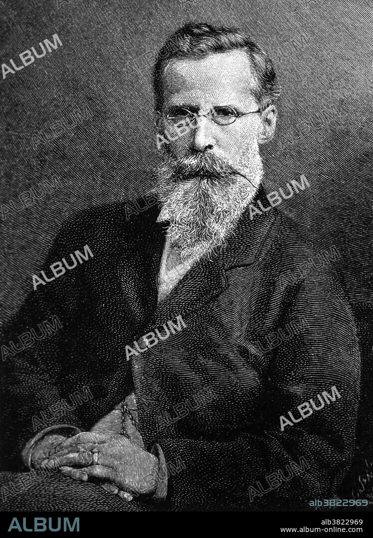 William Crookes (June 17, 1832 - April 4, 1919) was an English chemist and physicist who worked on spectroscopy. He was a pioneer of vacuum tubes, inventing the Crookes tube. In 1861, Crookes discovered a previously unknown element with a bright green emission line in its spectrum and named the element thallium made with the help of spectroscopy. Crookes also identified the first known sample of helium, in 1895. He was the inventor of the Crookes radiometer (a system of vanes, each blackened on one side and polished on the other, is set in rotation when exposed to radiant energy) which today is made and sold as a novelty item. He also developed the Crookes tubes, investigating cathode rays. In his research of the conduction of electricity in low pressure gases, he discovered that as the pressure was lowered, the negative electrode (cathode) appeared to emit rays (the so-called cathode rays, now known to be a stream of free electrons, and used in cathode ray display devices). He was a pioneer in the construction and use of vacuum tubes for the study of physical phenomena. He was one of the first scientists to investigate what are now called plasmas and identified it as the fourth state of matter in 1879. He also devised one of the first instruments for the study of nuclear radioactivity, the spinthariscope. Crookes was knighted in 1897. He lived to be 86 and died of natural causes.