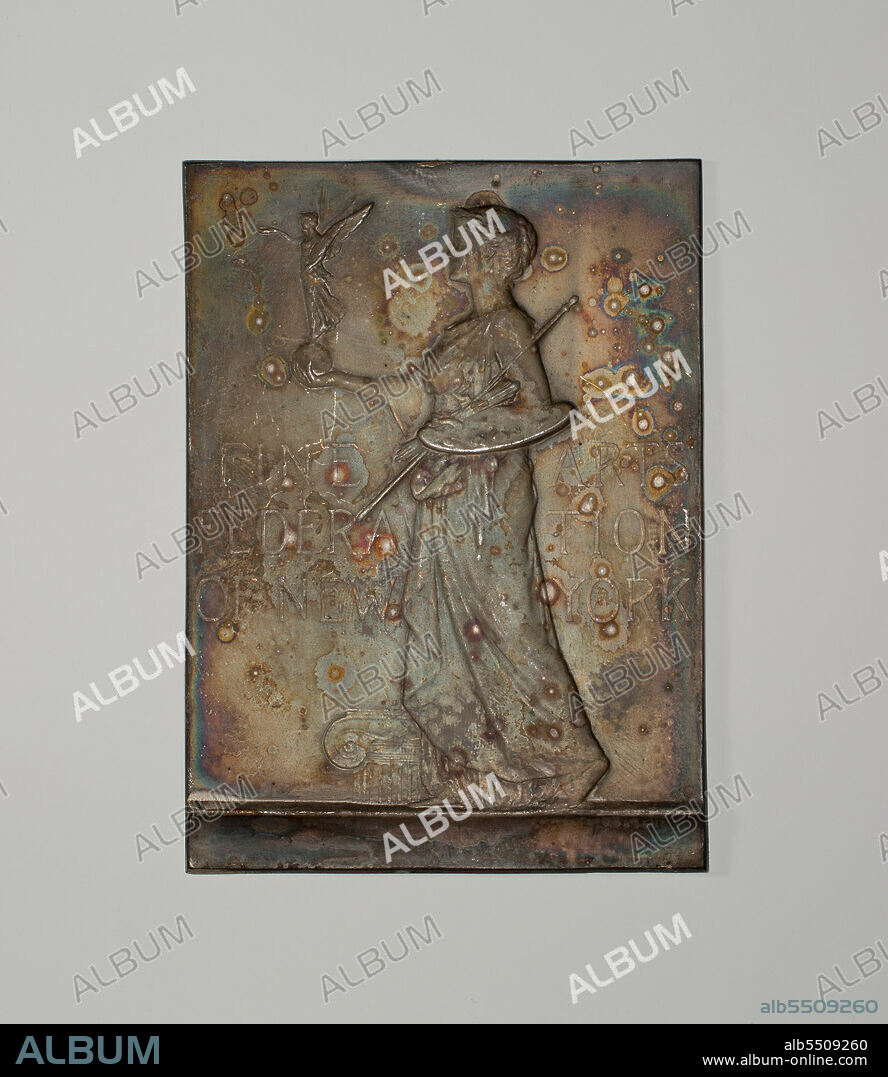VICTOR DAVID BRENNER. Seal of the Fine Arts Federation of New York, 1890/1908.